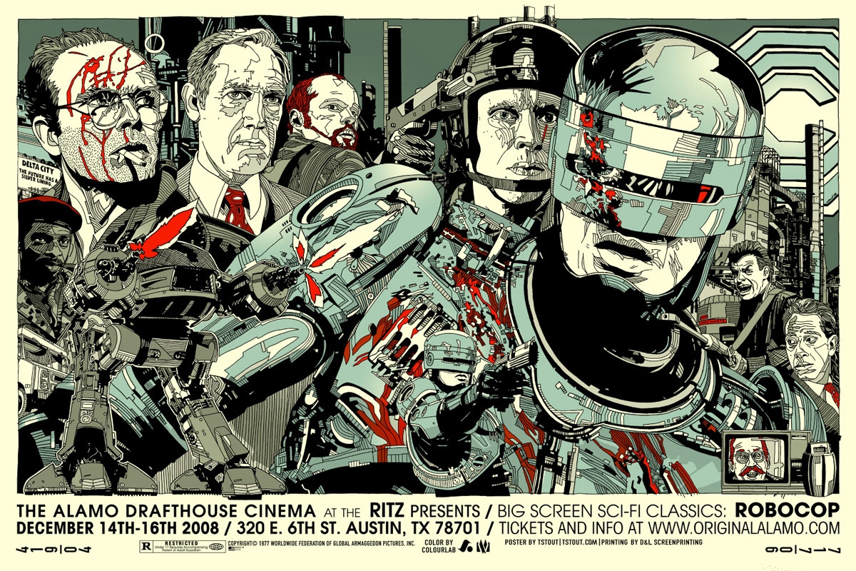 Film backdrop for RoboCop